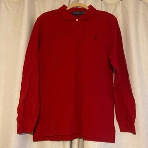 Polo by Ralph Lauren Men's Red Long Sleeve Shirt
